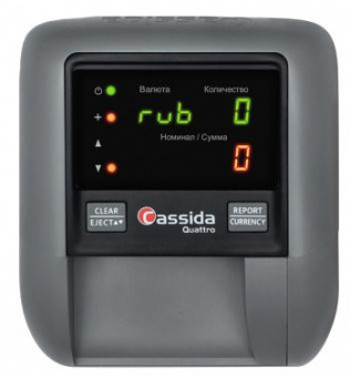 Детектор банкнот Cassida Quattro S Антистокс автоматический рубли АКБ от магазина РЭССИ