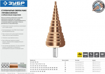 Сверло Зубр 29672-4-39-14_z01 по металлу (1пред.) для шуруповертов/дрелей от магазина РЭССИ