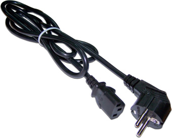 Шнур питания Lanmaster LAN-PP13/SHA-1.0-BK C13-С14 проводник.:3x0.75мм2 1м 220В 10А (упак.:1шт) черный от магазина РЭССИ