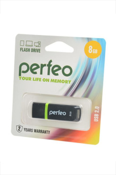 Носитель информации PERFEO PF-C11B008 USB 8GB черный BL1 от магазина РЭССИ