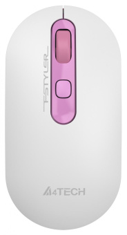 Мышь A4Tech Fstyler FG20 Sakura белый/розовый оптическая (2000dpi) беспроводная USB для ноутбука (4but) от магазина РЭССИ