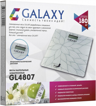 Весы напольные электронные Galaxy GL 4807 макс.180кг рисунок от магазина РЭССИ