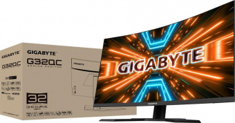 Монитор Gigabyte 31.5" G32QC A черный VA LED 1ms 16:9 HDMI HAS 350cd 178гр/178гр 2560x1440 DP 2K USB 7.8кг от магазина РЭССИ