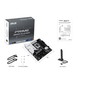 Материнская плата Asus PRIME Z890M-PLUS WIFI Soc-1851 Intel Z890 4xDDR5 mATX AC`97 8ch(7.1) 2.5Gg RAID+HDMI+DP от магазина РЭССИ