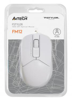 Мышь A4Tech Fstyler FM12 белый оптическая (1200dpi) USB (3but) от магазина РЭССИ