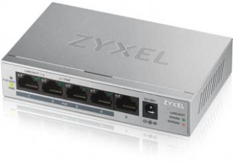 Коммутатор Zyxel GS1005HP GS1005HP-EU0101F 5G 4PoE+ 60W неуправляемый от магазина РЭССИ