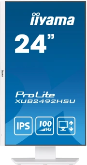 Монитор Iiyama 23.8" ProLite XUB2492HSU-W6 белый IPS LED 0.4ms 16:9 HDMI M/M матовая HAS Piv 250cd 178гр/178гр 1920x1080 100Hz DP FHD USB 4.9кг от магазина РЭССИ