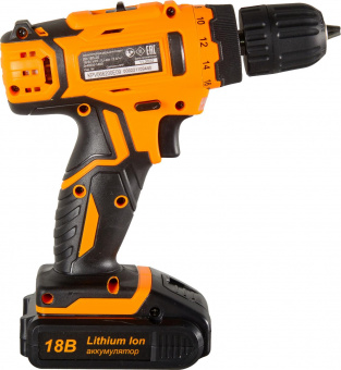 Дрель-шуруповерт Вихрь ДА-18Л-2К/Б аккум. патрон:быстрозажимной (кейс в комплекте) (72/14/22) от магазина РЭССИ