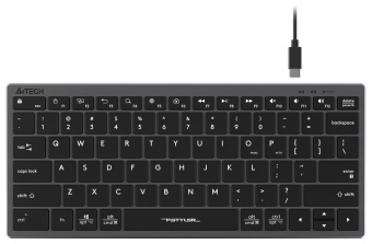 Клавиатура A4Tech Fstyler FX51 серый USB slim Multimedia (FX51 GREY) от магазина РЭССИ