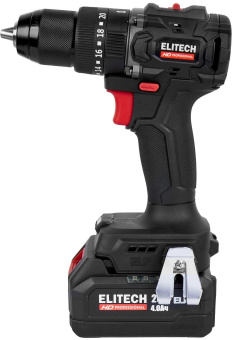 Дрель-шуруповерт Elitech CD 20ISL2 (E2201.041.02) 80Вт аккум. патрон:быстрозажимной (кейс в комплекте) (205723) от магазина РЭССИ