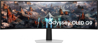 Монитор Samsung 49" S49CG954SI серебристый OLED LED 0.03ms 32:9 HDMI M/M матовая HAS 1000000:1 250cd 178гр/178гр 5120x1440 240Hz DP 2K USB 4.3кг от магазина РЭССИ