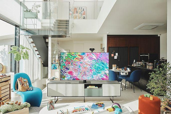 Телевизор QLED Samsung 85" QE85Q70BAUXCE Q темно-серый 4K Ultra HD 120Hz DVB-T DVB-T2 DVB-C DVB-S DVB-S2 USB WiFi Smart TV (RUS) от магазина РЭССИ