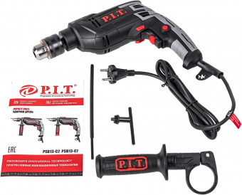 Дрель ударная P.I.T. PSB13-C2 780Вт ключевой реверс от магазина РЭССИ