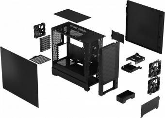Корпус Fractal Design Pop Air Black Solid черный без БП ATX 3x120mm 2xUSB3.0 audio bott PSU от магазина РЭССИ