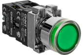 Кнопка NP2-BWххxx (3365 1NO+1NC Зеленый AC/DC 230V с LED подсветкой 574268)