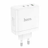 СЗУ USB/Type-C Hoco N30 (65W, QС3.0, PD) Белый