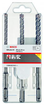 Набор буров Bosch 2608833912 по бетону/камню Д=160мм (3пред.) для перфораторов